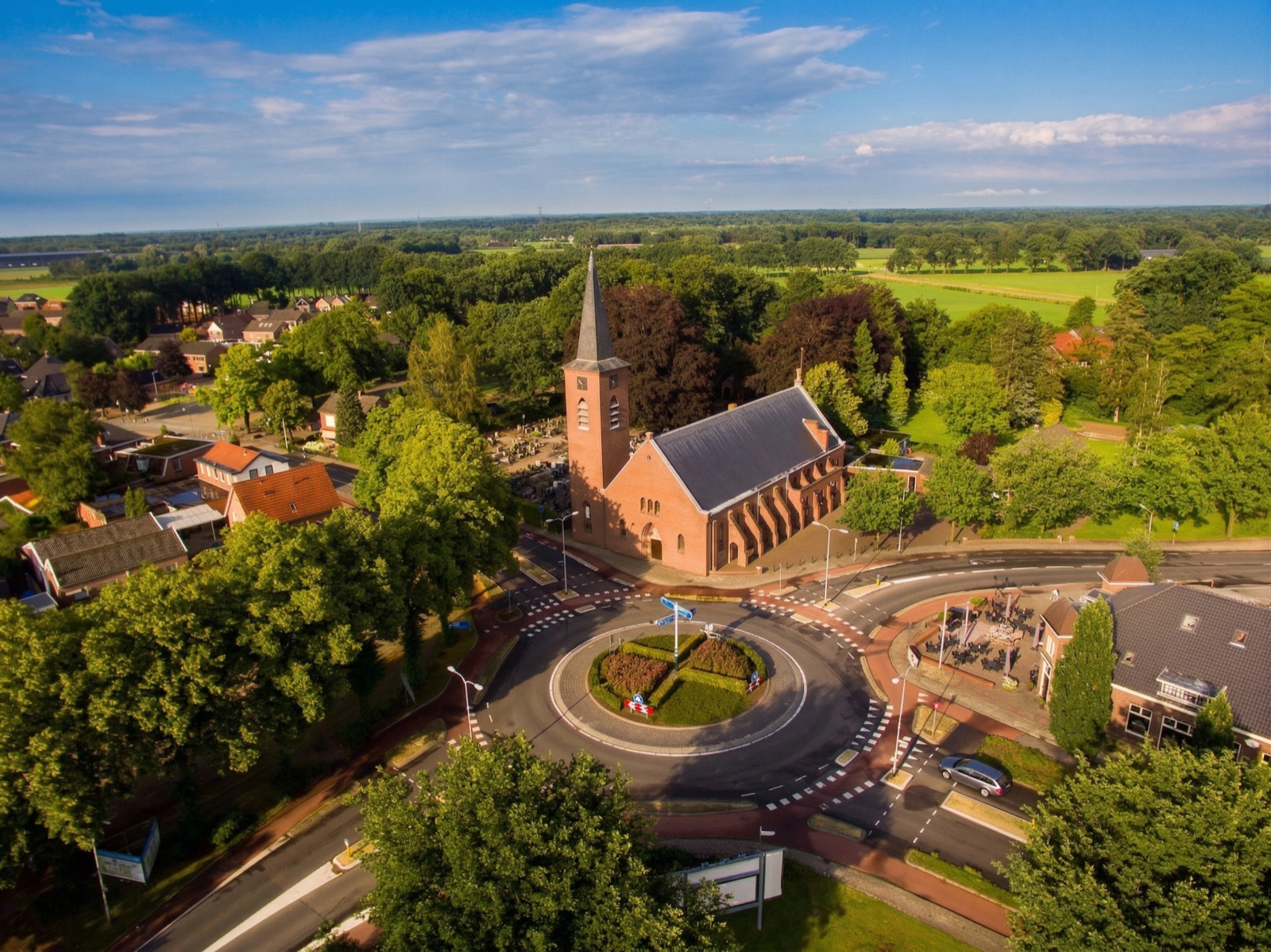 Luchtfoto van Bornerbroek